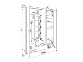 Шкаф четырехдверный Саванна М01 в Кыштыме - kyshtym.mebel74.com | фото 2