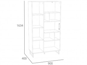 Шкаф комбинированный Фолк НМ 014.58 в Кыштыме - kyshtym.mebel74.com | фото 2