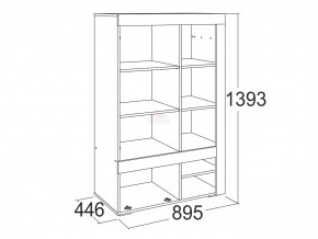 Шкаф комбинированный низкий Ольга 19 в Кыштыме - kyshtym.mebel74.com | фото 2