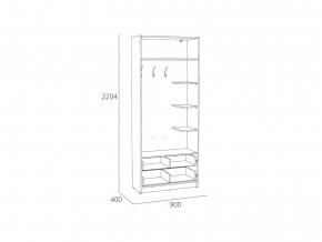 Шкаф комбинированный Оттавия НМ 014.64 Белый Фасадный в Кыштыме - kyshtym.mebel74.com | фото 2