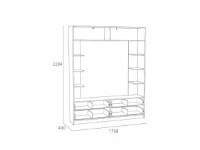 Шкаф комбинированный Оттавия НМ 014.65 Белый Фасадный в Кыштыме - kyshtym.mebel74.com | фото 2