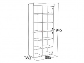 Шкаф комбинированный высокий Ольга 19 в Кыштыме - kyshtym.mebel74.com | фото 2