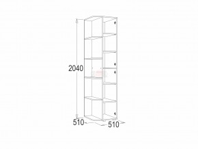 Шкаф крайний Омега 16 в Кыштыме - kyshtym.mebel74.com | фото 2