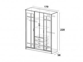 Шкаф купе Лорд белый гладкий в Кыштыме - kyshtym.mebel74.com | фото 2