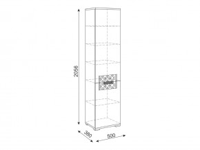 Шкаф пенал М12 Тиффани в Кыштыме - kyshtym.mebel74.com | фото 2