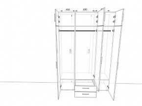 Шкаф распашной 1500А Антрацит в Кыштыме - kyshtym.mebel74.com | фото 2