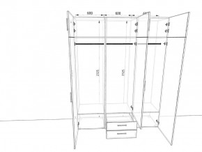 Шкаф распашной 1800А Антрацит в Кыштыме - kyshtym.mebel74.com | фото 2