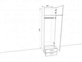 Шкаф распашной Ш639ЯМК Антрацит в Кыштыме - kyshtym.mebel74.com | фото 2