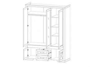 Шкаф SZF5D2S Марсель ясень снежный в Кыштыме - kyshtym.mebel74.com | фото 2