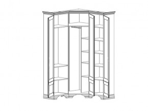 Шкаф угловой S320-SZFN5D Кентаки Белый в Кыштыме - kyshtym.mebel74.com | фото 2