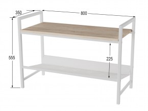 Скамья для прихожей Хигс дуб санремо/белый в Кыштыме - kyshtym.mebel74.com | фото 2