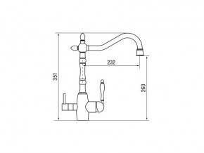 Смеситель Classic LM2193 Bronze в Кыштыме - kyshtym.mebel74.com | фото 2