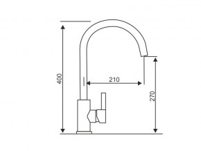 Смеситель Logic LM2102 Stainless Steel в Кыштыме - kyshtym.mebel74.com | фото 2