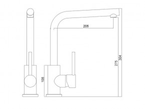 Смеситель Logic LM2103 хром в Кыштыме - kyshtym.mebel74.com | фото 2