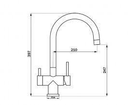 Смеситель Sprint Logic LM2191 Stainless Steel в Кыштыме - kyshtym.mebel74.com | фото 2