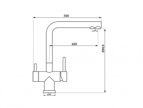 Смеситель Sprint Logic LM2192 Stainless Steel в Кыштыме - kyshtym.mebel74.com | фото 2