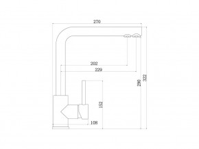 Смеситель Sprint logic LM2196 Stainless Steel в Кыштыме - kyshtym.mebel74.com | фото 2