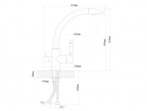 Смесители Florentina Шале графит в Кыштыме - kyshtym.mebel74.com | фото 2