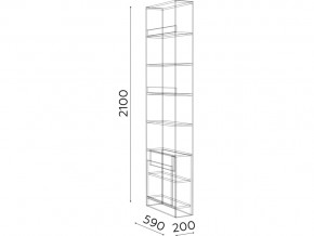 Стеллаж Гринвич мод.10 в Кыштыме - kyshtym.mebel74.com | фото 2