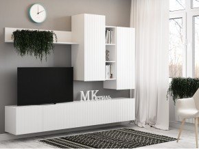 Стенка НМ-001 Сканди МДФ фасад белый в Кыштыме - kyshtym.mebel74.com | фото