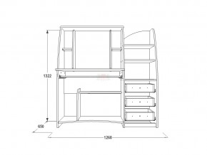 Стол компьютерный СК 1 ясень анкор в Кыштыме - kyshtym.mebel74.com | фото 2