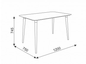 Стол обеденный Сканди 1 белый/светлый лак в Кыштыме - kyshtym.mebel74.com | фото 2