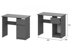 Стол письменный 900 Денвер Графит серый в Кыштыме - kyshtym.mebel74.com | фото