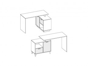 Стол письменный Эго Ст-2 белый глянец на ножках в Кыштыме - kyshtym.mebel74.com | фото 2