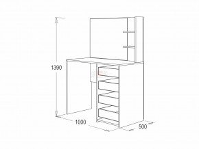 Стол туалетный Фант в Кыштыме - kyshtym.mebel74.com | фото 2