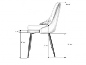 Стул UDC 21075 вельвет графит в Кыштыме - kyshtym.mebel74.com | фото 3