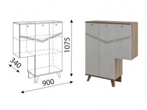 Тумба 3 двери левая Лимба М07 в Кыштыме - kyshtym.mebel74.com | фото 1