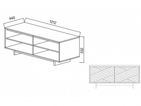 Тумба для ТВА Moderno-1200 Ф3 в Кыштыме - kyshtym.mebel74.com | фото 4