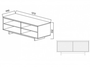 Тумба для ТВА Moderno-1200 Ф4 в Кыштыме - kyshtym.mebel74.com | фото 4