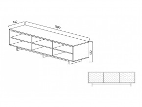 Тумба для ТВА Moderno-1800 Ф1 в Кыштыме - kyshtym.mebel74.com | фото 2