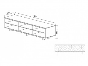 Тумба для ТВА Moderno-1800 Ф2 в Кыштыме - kyshtym.mebel74.com | фото 4