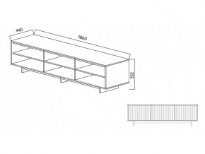 Тумба для ТВА Moderno-1800 Ф5 в Кыштыме - kyshtym.mebel74.com | фото 5