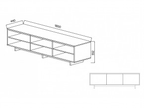 Тумба для ТВА Moderno-1800 Ф6 в Кыштыме - kyshtym.mebel74.com | фото 4