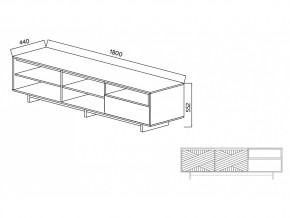 Тумба для ТВА Moderno-1800 В-1 Ф3 в Кыштыме - kyshtym.mebel74.com | фото 4