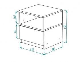 Тумба прикроватная Грация в Кыштыме - kyshtym.mebel74.com | фото 2