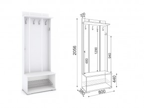 Вешалка с открытой полкой М31 Тиффани в Кыштыме - kyshtym.mebel74.com | фото