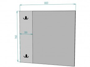 Зеркало Лофт Z10 ширина 800 в Кыштыме - kyshtym.mebel74.com | фото 2